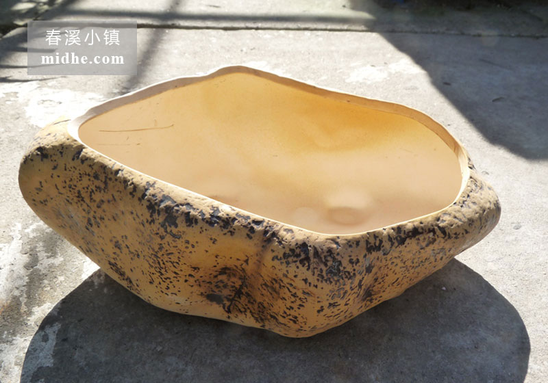 菱形浅底盆-春溪小镇