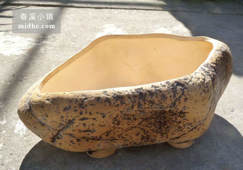 菱形浅底盆-春溪小镇