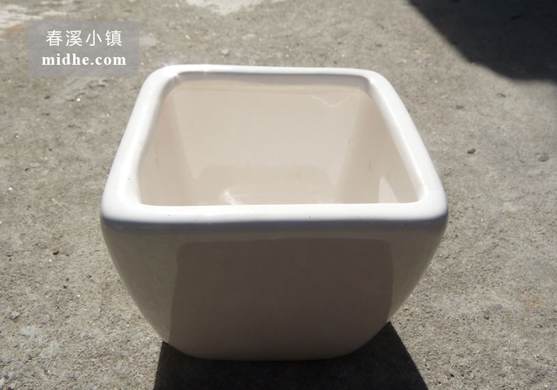 小四方陶瓷盆-春溪小镇