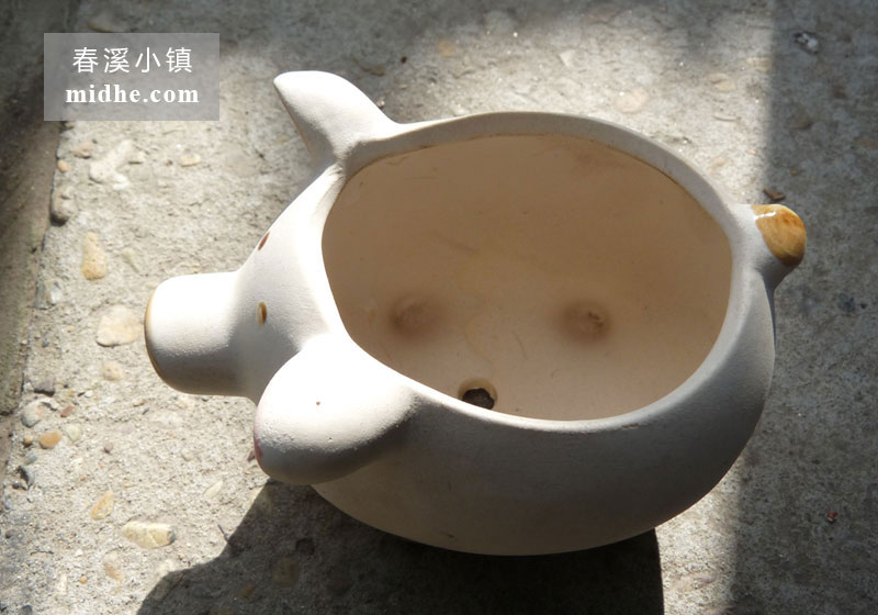 小猪陶土盆-春溪小镇