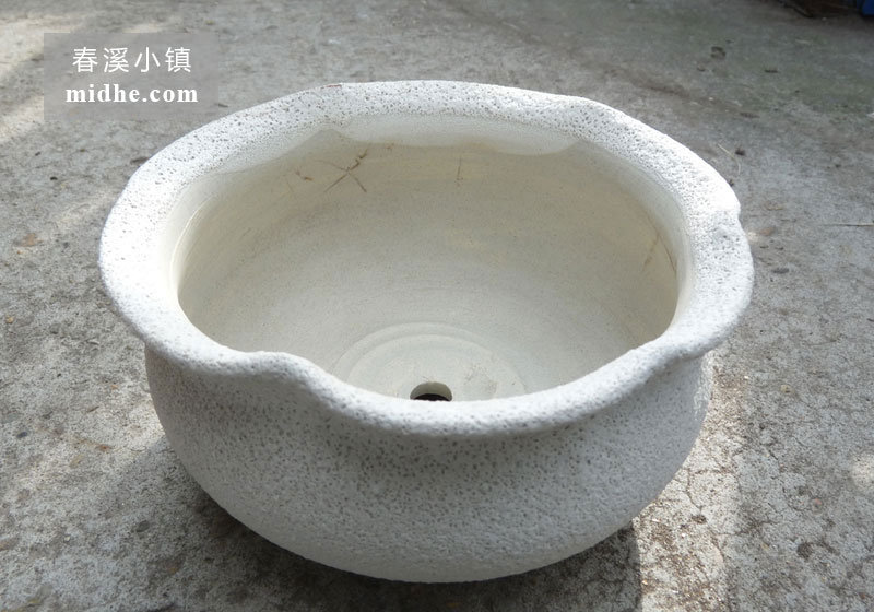 泡沫釉陶土盆-春溪小镇